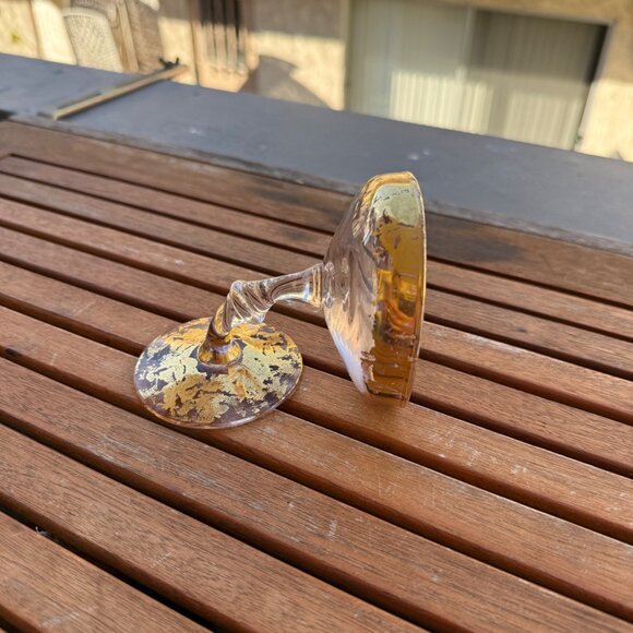 Gold Foil Swirl Decorative Glass - Picture 10 of 14